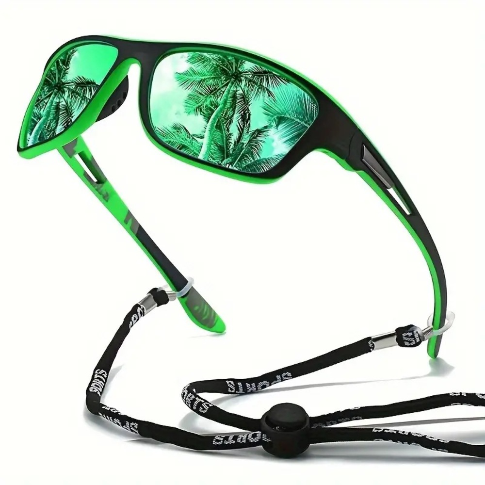 Green Polarized UV400 Sunglasses Fishing Cycling Hiking Sports Polarize Eye ware - Picture 2 of 9